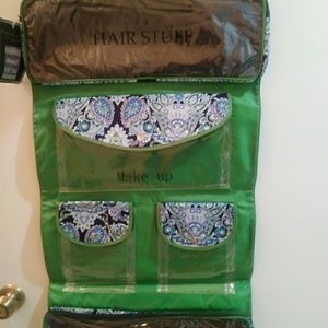 Toiletries travel bag. Hanging organizer